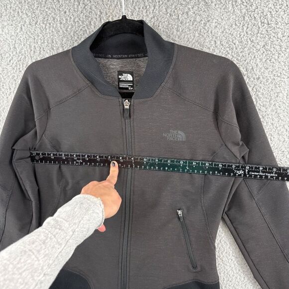 North face women's track jacket size small black gray - Picture 5 of 14